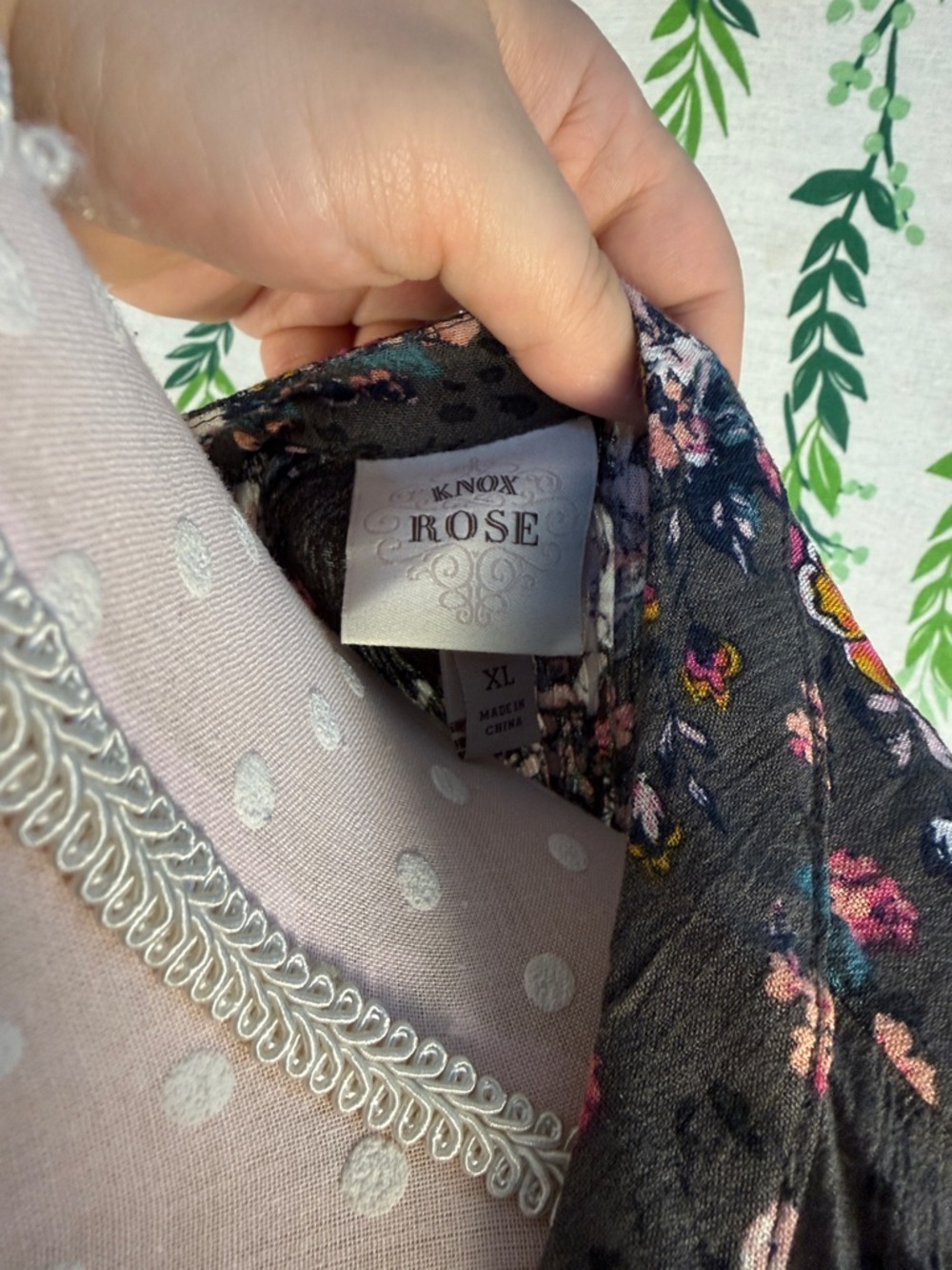 Smocked Floral V-Neck Maxi Dress in Charcoal Gray and Pink C2 - Picture 2 of 3